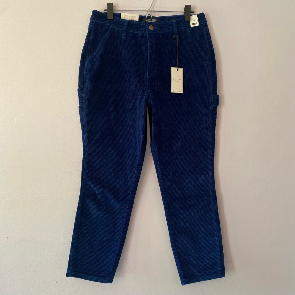 NWT Judy Blue Women's size 29 Slim Fit Blue Corduroy High Waisted Pants